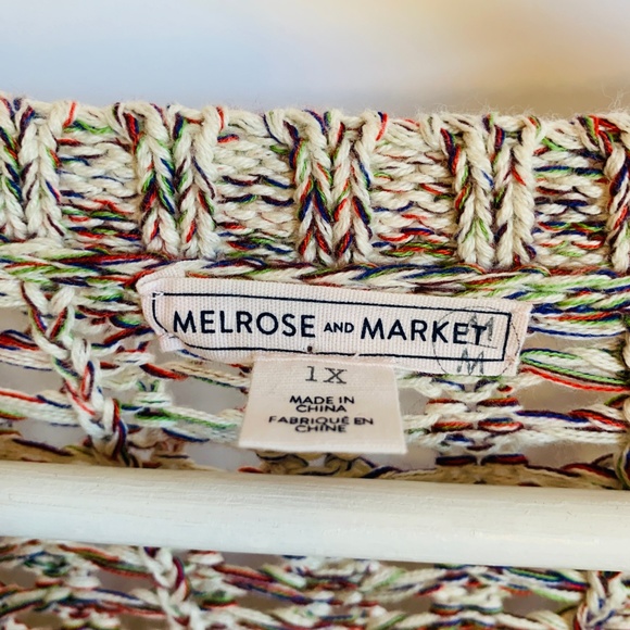 Melrose and Market 1X Long Sleeve Knit Sweater - Picture 5 of 7